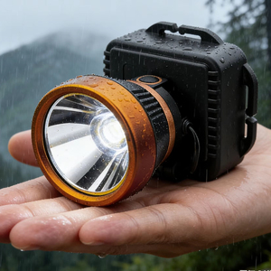 Linterna frontal LED resistente al agua, 4 modos de brillo, alimentada por <span class=keywords><strong>3</strong></span> pilas <span class=keywords><strong>AA</strong></span>, faro para pesca y camping 1706 - Product Image 1