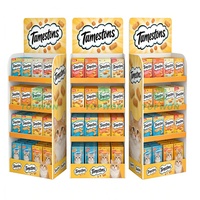 Présentoir de sol en PVC personnalisé pour supermarché, présentoir en PVC pour friandises et aliments pour chats