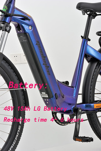 Vélo Électrique Urbain <span class=keywords><strong>Tectro</strong></span> 750W à Frein Hydraulique, Vélo Électrique Intelligent 48V avec Interrupteur de Coupure 15Ah, Cadre Ebike – Vente Flash Entrepôt UE - Product Image 4
