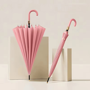 Siêu lớn ô dù thẳng que móc xử lý đôi quà tặng kinh doanh dù che dài xử lý ô hoa trong nước - Product Image 6