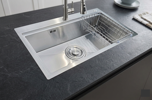 Fregadero de Cocina de Acero Inoxidable 304 de un Solo Tazón, Diseño Moderno Hecho a Mano, Almohadilla de Reducción de Ruido, Antioxidante, Proveedor Mayorista - Product Image 4