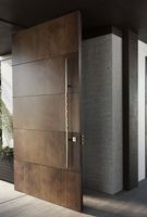 CBMMart US Villa Porte d'entrée principale Portes pivotantes en bois au design moderne
