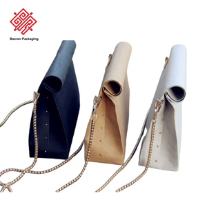 Baoren Nouvelle Arrivée Étanche Sangle Unique Femmes Filles Lavable Kraft Papier Sac À Bandoulière - Product Image 5