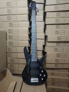 Guitare <span class=keywords><strong>Basse</strong></span> <span class=keywords><strong>5</strong></span> <span class=keywords><strong>Cordes</strong></span> Professionnelle Personnalisée 2026 en Érable et Coria, Finition Brillante, Vente en Gros - Product Image 6