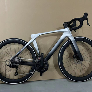 Bicicleta de <span class=keywords><strong>Carretera</strong></span> de Fibra de Carbono T10pro de Segunda Generación, Cableado Interno, Manillar Curvo, Carreras, RS-2*12 Velocidades, <span class=keywords><strong>Freno</strong></span> de Disco Hidráulico, Manillar de Carbono - Product Image 1