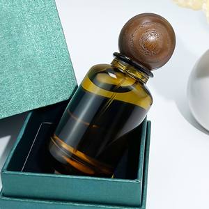 Parfümflaschen aus Glas Großhandel Braune Sprühflasche Runde Vintage-Parfümflasche mit Box 30ml 50ml 100ml - Product Image 4