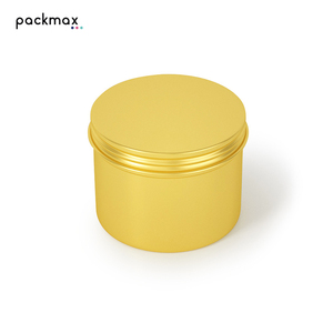 5ml-250ml Double Side Gold Aluminum Tin for Tea Mooncake Hair Wax Cream - <b>Empty</b> Metal Packaging <b>Box</b> Wholesale - Product Image 1