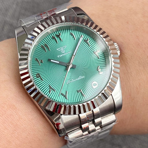 Montre Premium 904L Acier Inoxydable Glide <span class=keywords><strong>Lock</strong></span> Bracelet NH35 Auto 200M Saphir Moyen-Orient - Product Image 3