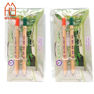 <span class=keywords><strong>Crayon</strong></span> <span class=keywords><strong>à</strong></span> griffonner avec graines, écologique, en bois, avec gomme, logo personnalisé, pour cadeau étudiant, avec carte en papier - Product Image 2
