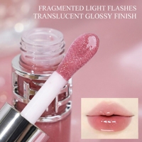 Gloss à lèvres végétalien de luxe bio avec formule anti-transfert pour maquillage de fête, service OEM ODM d'emballage