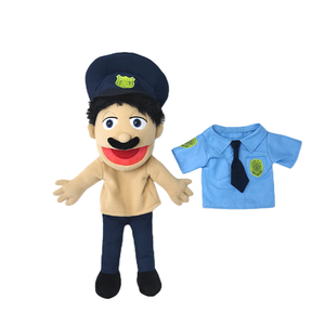 Nhà máy mềm lính cứu hỏa/cảnh sát nhân vật tay vớ con rối sang trọng bé giáo dục tay con rối cảnh sát con rối - Product Image 6