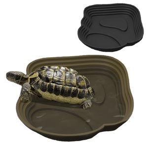 Nuevo diseño de plástico para reptiles, bañera de baño, Tortuga, piscina de baño, plato de alimentación de reptiles, cuenco de baño de agua para Gecko, serpiente, Tortuga, lagarto - Product Image 1