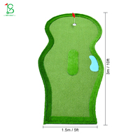 Matras Golf Lipat Tahan Lama Ramah Lingkungan Ukuran Besar untuk Latihan Indoor/Outdoor 5x10ft Pro Trainer Rumah Halaman Belakang