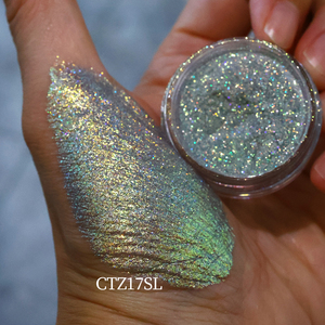 ผงสีอายแชโดว์แบบหลายสีประกายโฮโลแกรมสำหรับดวงตาหนังไมกา - Product Image 2