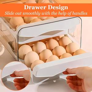 Practical Family <b>Egg</b> Storage Box Wholesale Household Double <b>Egg</b> Storage Rack in Kitchen - Product Image 3