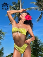 MLY Bikini string extrême G avec logo personnalisé de haute qualité pour femmes 2025 taille haute avec dos nu et lacets