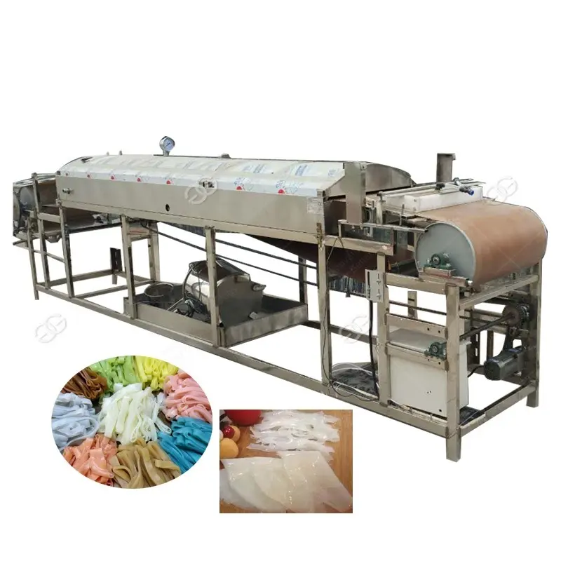 Fabriek Prijs Liangpi Bean Jelly Gestoomde Vermicelli Roll Vormen Apparatuur Instant Koude Noodle Machine