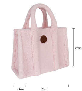 Bolso Tote de Piel Sintética Rosa, Color Sólido, Estilo Moderno, Cierre Abierto, para Uso Diario en Todas las Estaciones, Bolso de Mano para Mujer - Product Image 4