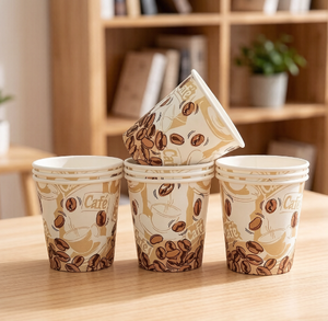 Gobelets à café en papier bon marché, gobelets jetables 8 oz avec logo imprimé offset, fournitures pour cafés et commerces, porte-gobelets pour café - Product Image 5