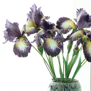 Flor de <span class=keywords><strong>IRIS</strong></span> artificial de alta calidad para arreglos de mesa de centro de mesa de boda - Product Image 6
