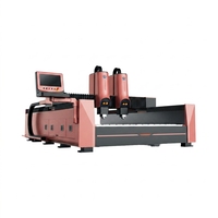 Machine de gravure CNC à 3 axes pour pierre avec 2 têtes pour granit et marbre