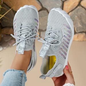 <span class=keywords><strong>Scarpe</strong></span> da Corsa Casual da Donna Nuove Arrivate Estive, Leggere e Traspiranti con Tomaia in Mesh, Allacciate, Antiscivolo, con Suola Morbida, <span class=keywords><strong>Scarpe</strong></span> Sportive - Product Image 5