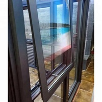 As2047 Ventanas de Casa australiana Ventanas arqueadas de aluminio Ventanas de doble acristalamiento Ventana corredera de aluminio estándar de Australia
