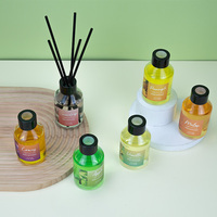 Emballage d'arôme impression moderne meilleurs diffuseurs de tubes de roseau bon marché verre privé étiquette transparente luxe 120ml personnalisé pour la turquie