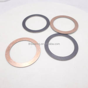 Rondelle di Supporto Senza Manutenzione in <span class=keywords><strong>PTFE</strong></span> Composito, Rondelle di Spinta in Acciaio 44x58x1.5, Un Lato con Rivestimento in <span class=keywords><strong>PTFE</strong></span>, Un Lato Zincato - Product Image 4