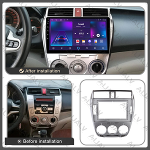 Autoradio <span class=keywords><strong>DVD</strong></span> de <span class=keywords><strong>voiture</strong></span> en sortie d'usine, écran multimédia 10 pouces, cadre stéréo, panneau de façade pour Honda CITY, cadre audio de <span class=keywords><strong>voiture</strong></span> pour tableau de bord - Product Image 5