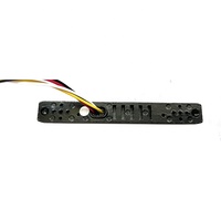 Luz LED Estroboscópica para Parrilla de Coche DC10-28V, Roja, Azul, Ámbar, de Emergencia, 3W, Luz de Advertencia de Seguridad, 18 Modos, Luz Intermitente LED