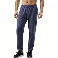 Pantalon de jogging slim pour homme de haute qualité, séchage rapide, évacuation de l'humidité, avec poche arrière zippée sécurisée