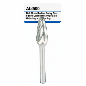 Fraise rotative à bout sphérique Ttake Ab8500, 6 mm, en carbure monobloc, pour le meulage et le façonnage de précision - Product Image 2