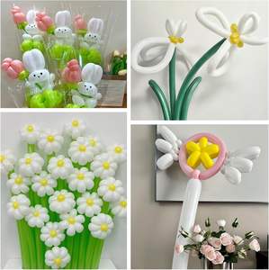 260 balon pemodelan lateks putih 100 buah peralatan hewan anak untuk ulang tahun pernikahan & pesta lengkungan memutar untuk Natal & wisuda - Product Image 3