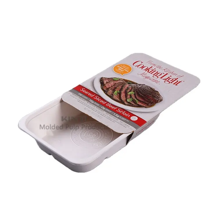Custom-Made eco friendly molded paper pulp biodegradable food packaging box