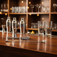 Ensemble à cocktail avec passoire et cuillère à goutte d'eau et jigger 15/30ML pour bar ou fête