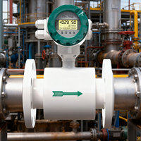 Débitmètre électromagnétique KFBEST à performance stable RS485 pour gaz, grand diamètre DN900, haute précision 0,2 %, protection IP65/IP68