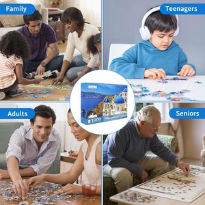 Puzzles <span class=keywords><strong>1000</strong></span> <span class=keywords><strong>pièces</strong></span> Puzzles de la <span class=keywords><strong>mer</strong></span> Égée rêveuse Grèce <span class=keywords><strong>Puzzle</strong></span> de paysage de Santorin pour adultes enfants Casse-tête interactif - Product Image 4