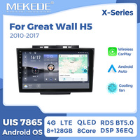 MEKEDE X10 X20 X30 X40 UIS7865 8+128G QLED AKM DSP CarPlay sans fil Android Auto pour Great Wall H5 2010-2017