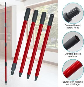 Para <span class=keywords><strong>Vileda</strong></span> 360 EasyWring: Cabezal de microfibra para fregona giratoria, repuesto para fregona giratoria 360 EasyWring, mango de escoba de 4 secciones con rosca USA/Euro - Product Image 2