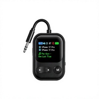 Récepteur et émetteur audio avec écran couleur, prend en charge la connexion de deux appareils