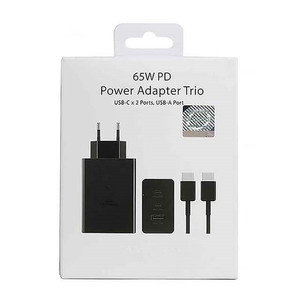 65W ricarica Super veloce USB C caricatore OEM LOGO tyep c PD adattatore di alimentazione 3 porte PD + PD + QC caricatore da parete per samsung - Product Image 1