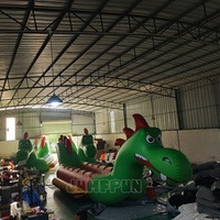 Bateaux géants gonflables Dragon pour adultes 97cm Tube gonflable Dinosaur Boat Water Sport Disco Towable Large Monster Banana Boats