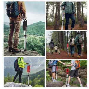 Multifunctional Walking Stick Chair Aluminum Alloy Lightweight Shock Absorbing Foldable Hiking Stool With Rubber Tips - Product Image 4