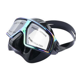 Nuovo Arancione Telaio 100% Silicone Liquido Anti-impatto Anti-Uv 400 Vetro Temperato Ampio Angolo di Vista Dell'obiettivo Freeding Pesca Subacquea Maschera - Product Image 3