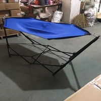 Hamac pliant d'extérieur et d'intérieur avec support, capacité de charge de 200 kg, en tissu, balançoire de camping facile à monter