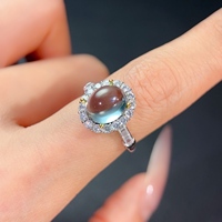 Factory Wholesale Custom 925 Sterling Silver Oval Cut Natural Topaz Luxury Unisex Ring Gift Party Wedding Anniversary OEM ODM