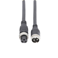 Capteur 250V 6A GX16 connecteur d'aviation en métal 3Pin connecteur injecté en PVC circulaire mâle femelle pré-moulé