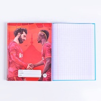 Couverture en papier de cahier d'exercices horizontal français à couverture rigide A5 à bas prix pour la prise de notes à l'école ou au bureau Style imprimé