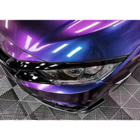 Film vinyle pour voiture super brillant violet nuit, sans bulles, facile à repositionner, revêtement PVC